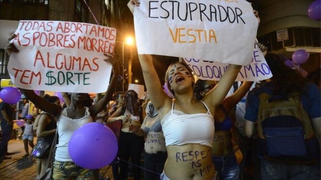 manifestação mulheres