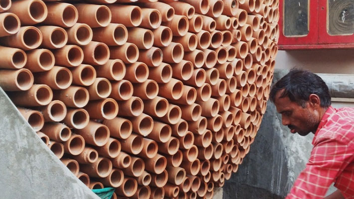 Cones-de-argila-funcionam-como-um-ar-condicionado-sem-energia-elétrica