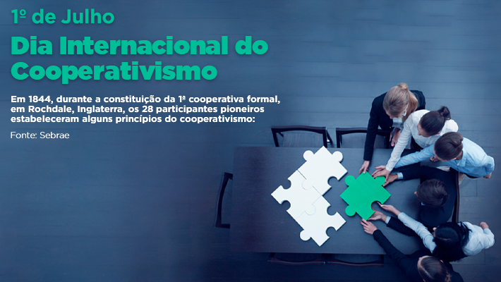 1º de Julho - Dia Internacional do Cooperativismo - Partido Verde